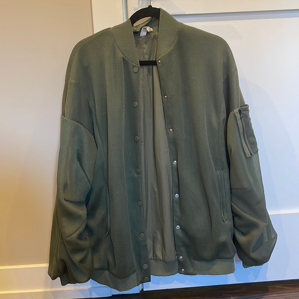 Alo mesh bomber jacket